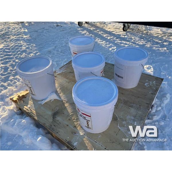 (5) PAILS G70 5/16" X 90 FT TRANSPORT CHAIN