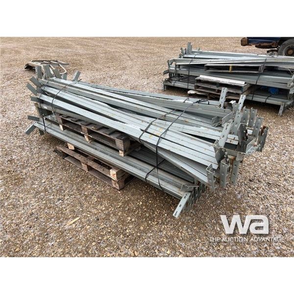 (7) PALLETS OF METAL SHELVING
