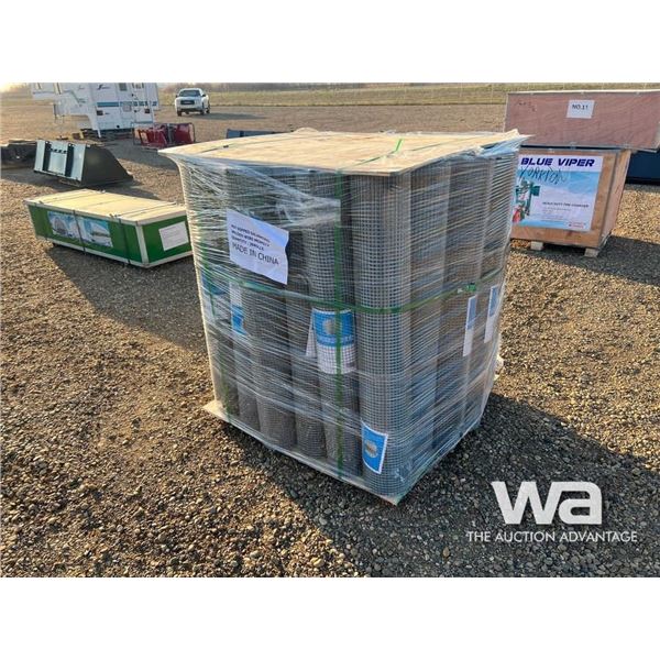 (36) ROLLS 1/2" GALVANIZED WIRE MESH
