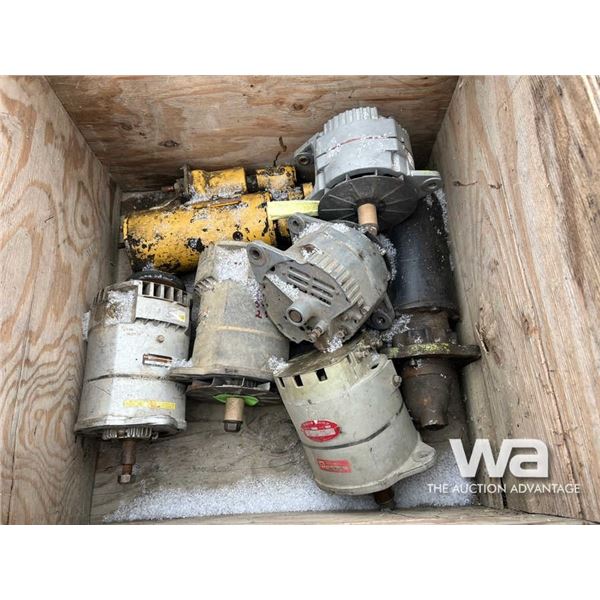 BUCKET TEETH, ALTERNATORS, STARTERS.