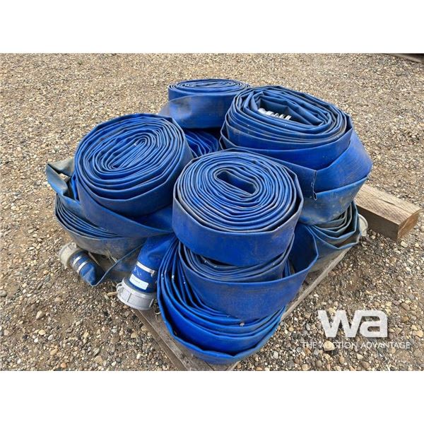 3 & 4" BLUE LAY FLAT HOSE