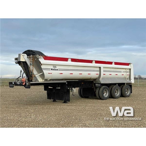 2016 MIDLAND MG35SL3000 TRIDEM END DUMP TRAILER