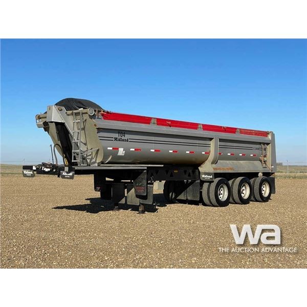 2014 MIDLAND MG35SL3000 TRIDEM END DUMP TRAILER