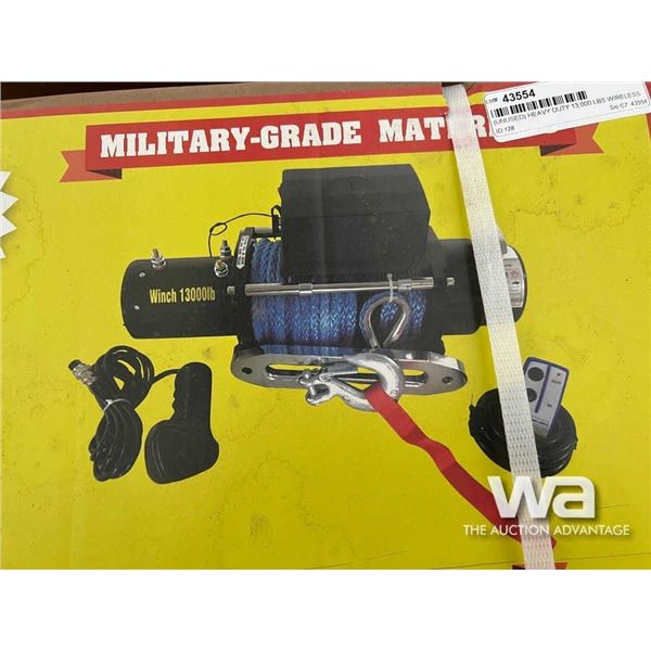 (UNUSED) HEAVY DUTY 13,000 LBS WIRELESS WINCH