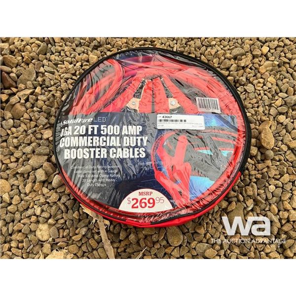(UNUSED) 4 GAUGE 20 FT. BOOSTER CABLES