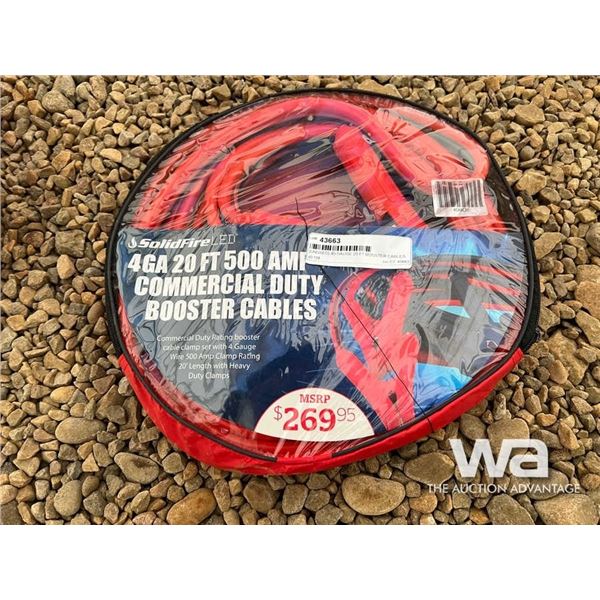 (UNUSED) 4 GAUGE 20 FT. BOOSTER CABLES