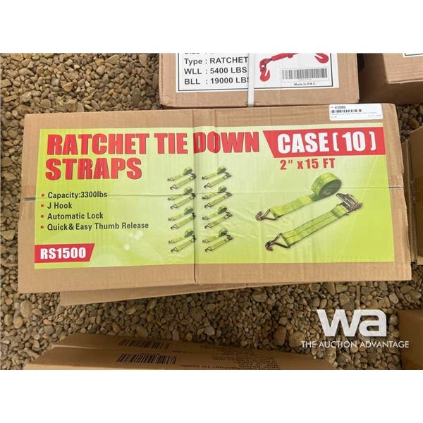 (UNUSED) (30) 2" X 15 FT. RATCHET STRAPS