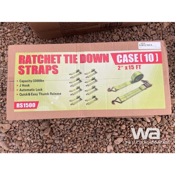 (UNUSED) (20) 2" X 15 FT. RATCHET STRAPS