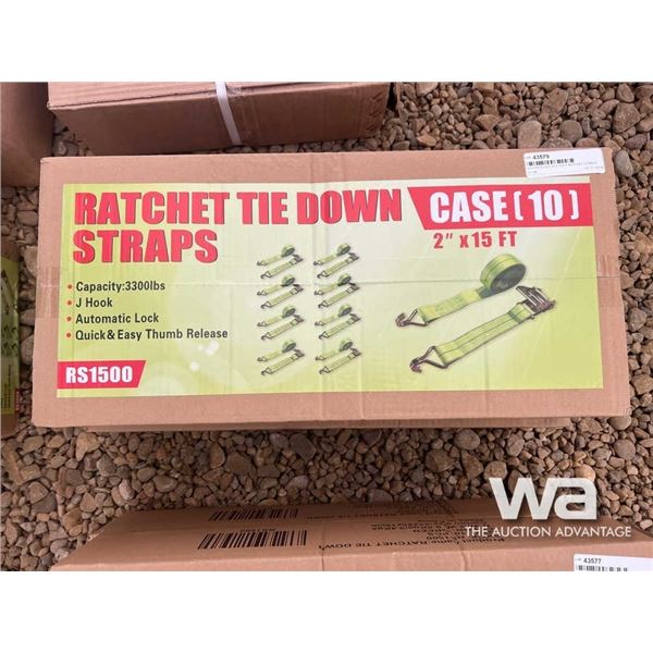 (UNUSED) (20) 2" X 15 FT. RATCHET STRAPS