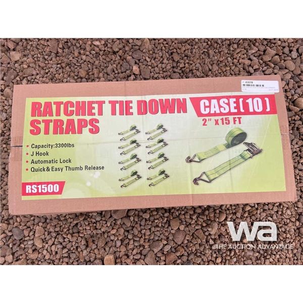 (UNUSED) (20) 2" X 15 FT. RATCHET STRAPS