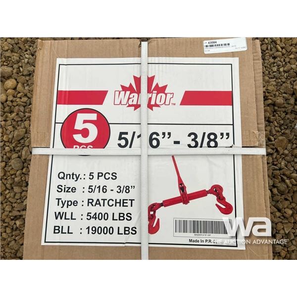 (UNUSED) (5) WARRIOR 5/16" - 3/8" BOOMERS