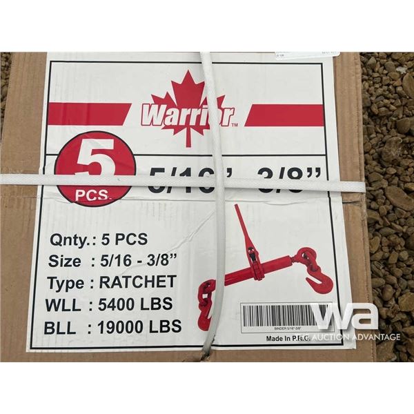 (UNUSED) (5) WARRIOR 5/16" - 3/8" BOOMERS