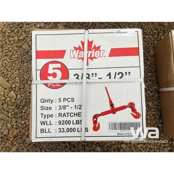 (UNUSED) (5) WARRIOR 3/8" - 1/2" BOOMERS