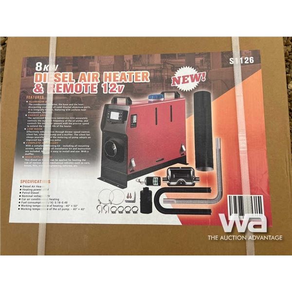 (UNUSED) 8 KW DIESEL AIR HEATER 12V