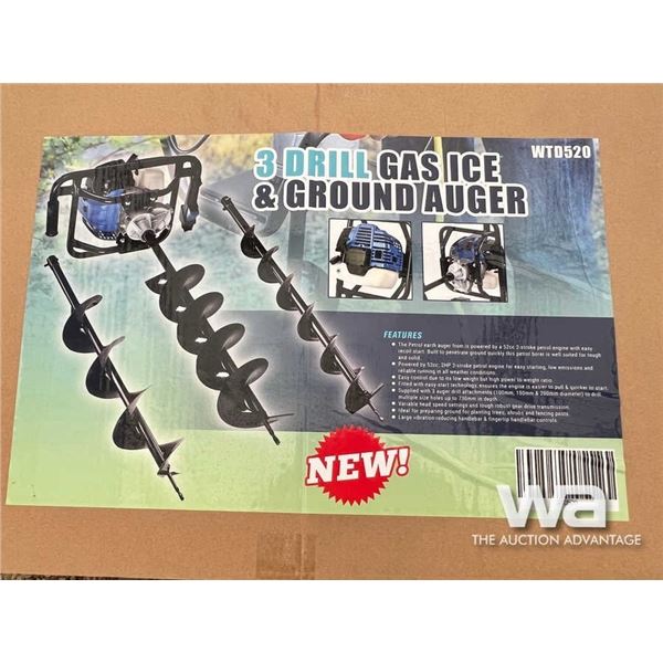 (UNUSED) 3 DRILL GAS ICE AUGER