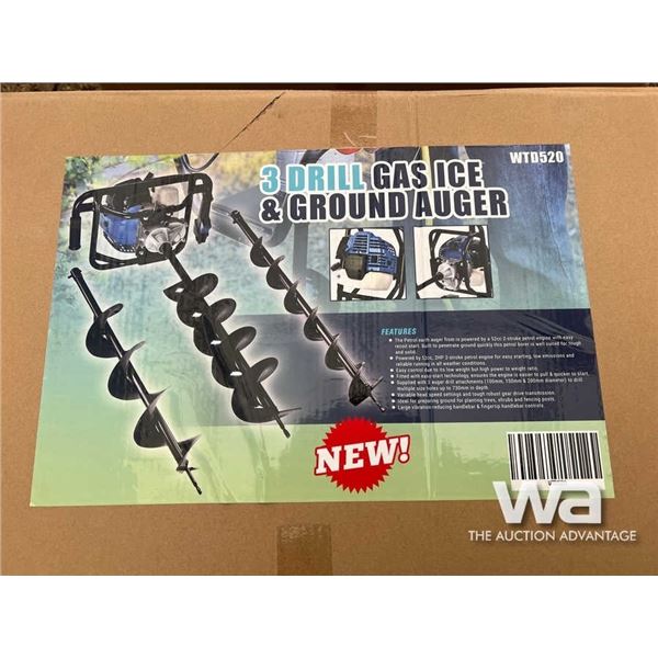 (UNUSED) 3 DRILL GAS ICE AUGER