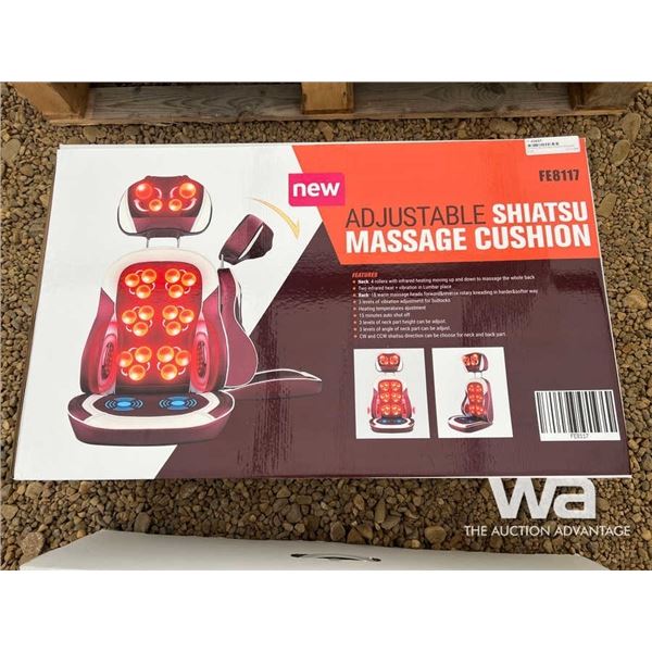 (UNUSED) ADJUSTABLE SHIATSU MASSAGE CUSHION