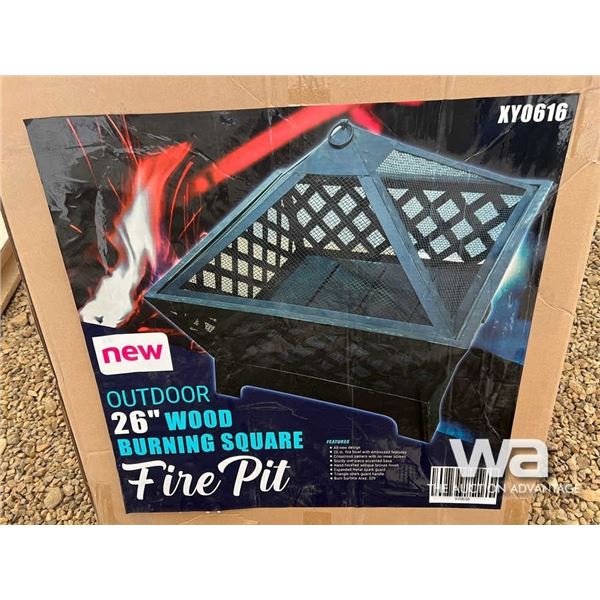 (UNUSED) OUTDOOR 26" PATIO FIRE PIT