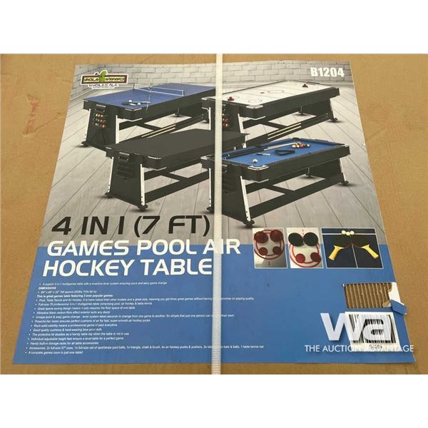 (UNUSED) 4 IN 1 7 FT. GAMES TABLE