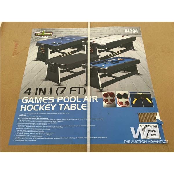 (UNUSED) 4 IN 1 7 FT. GAMES TABLE