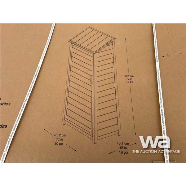 (UNUSED) OUTDOOR ALUMINUM SHED