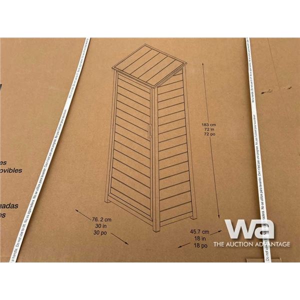 (UNUSED) OUTDOOR ALUMINUM SHED