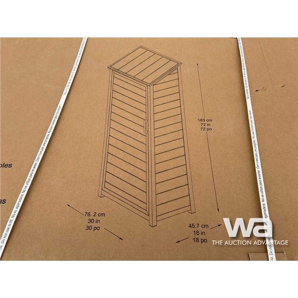 (UNUSED) OUTDOOR ALUMINUM SHED
