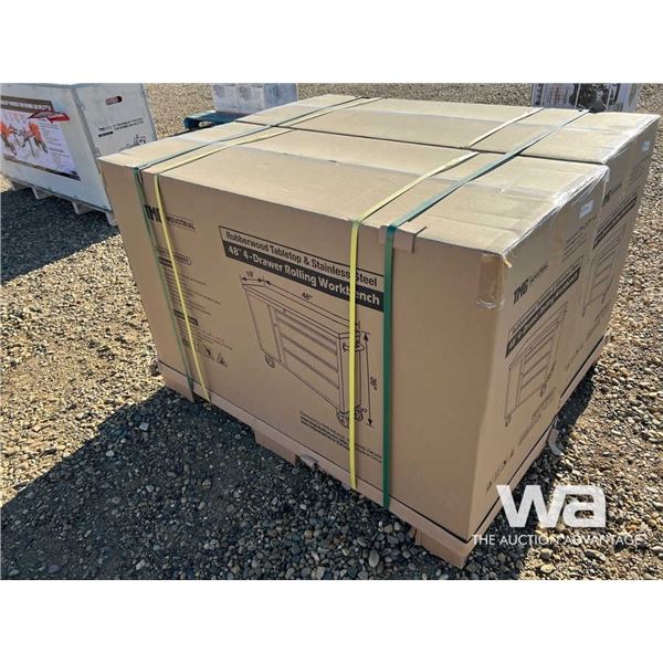 48" 4 DRAWER ROLLING WORKBENCH