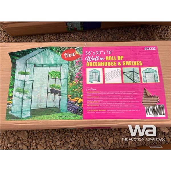 (UNUSED) 56" X 30" X 76" WALK-IN GREENHOUSE