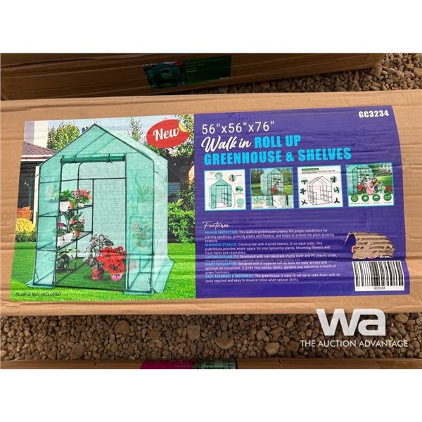 (UNUSED) 56" X 56" X 76" WALK-IN GREENHOUSE