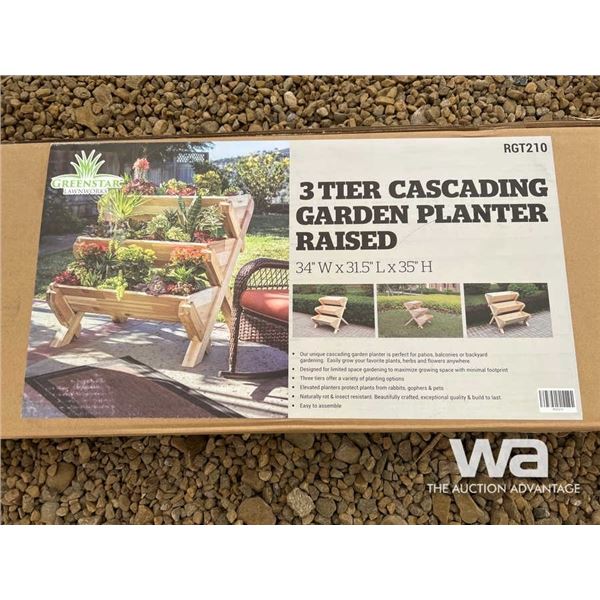 (UNUSED) 3 TIER GARDEN CASCADING PLANTER