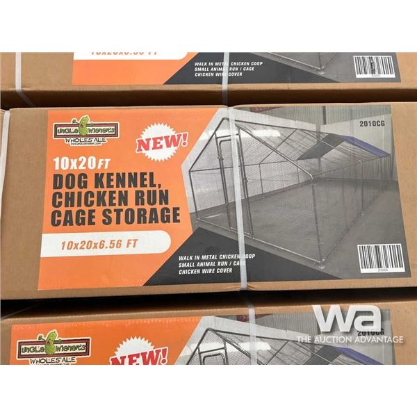 (UNUSED) 10 X 20 FT. DOG KENNEL