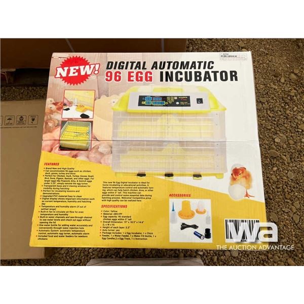(UNUSED) DIGITAL AUTO 96 EGG INCUBATOR
