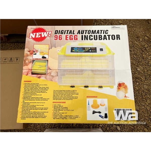 (UNUSED) DIGITAL AUTO 96 EGG INCUBATOR