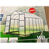 Image 2 : (UNUSED) 12 X 8 FT. POLYCARBONATE GREENHOUSE