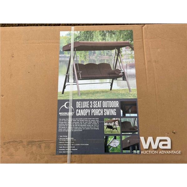 (UNUSED) DELUXE 3 SEAT OUTDOOR CANOPY SWING