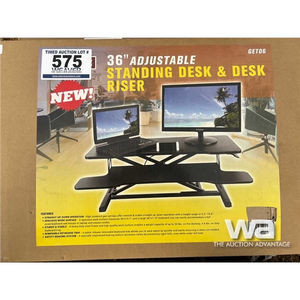 (UNUSED) 36" ADJUSTABLE STANDING DESK