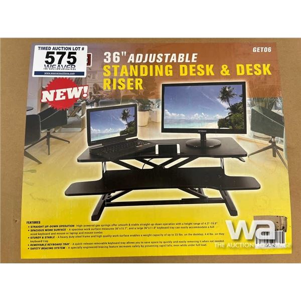 (UNUSED) 36" ADJUSTABLE STANDING DESK