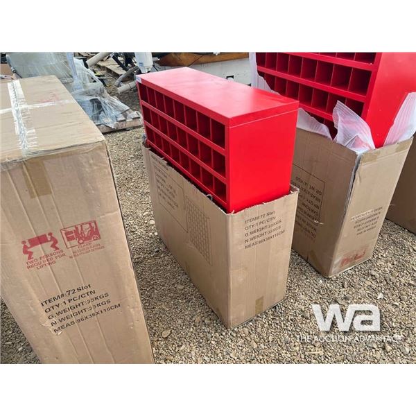 (UNUSED) 72 SLOT STAND UP BOLT BIN