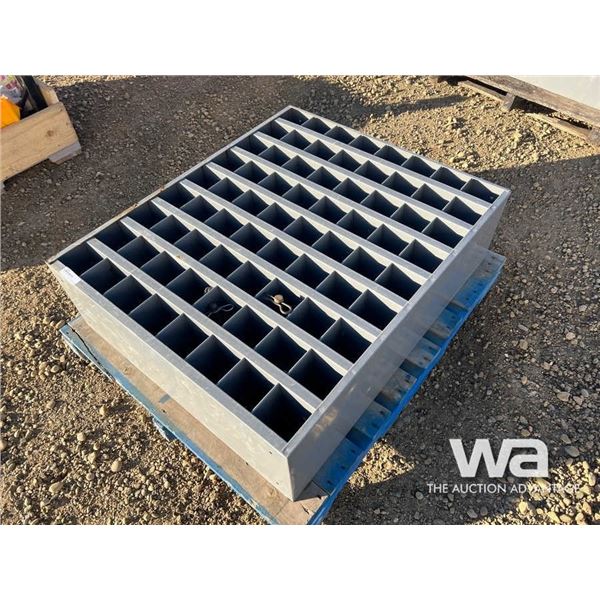 (72) SLOT BOLT BIN W/ BOLTS