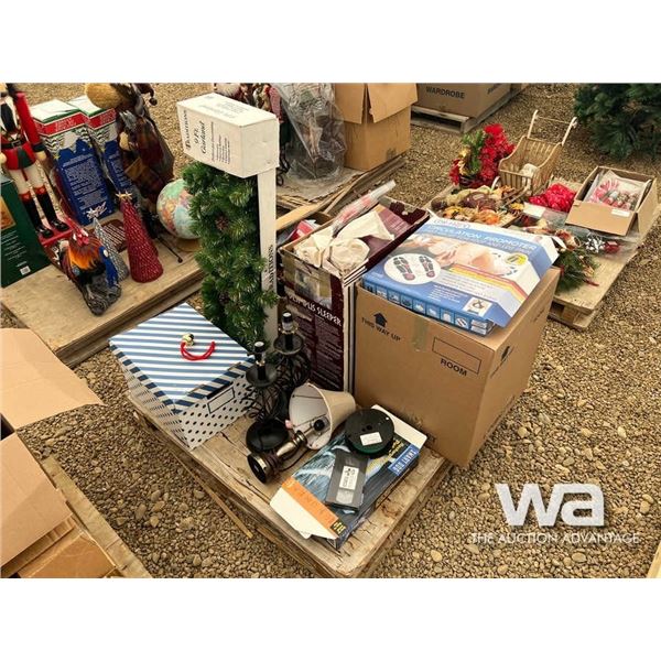 CHRISTMAS GARLAND, FOOT MASSAGER, LAMPS