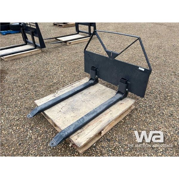 (UNUSED) 48" SKID STEER PALLET FORKS