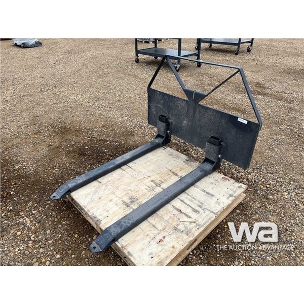 (UNUSED) 48" SKID STEER PALLET FORKS