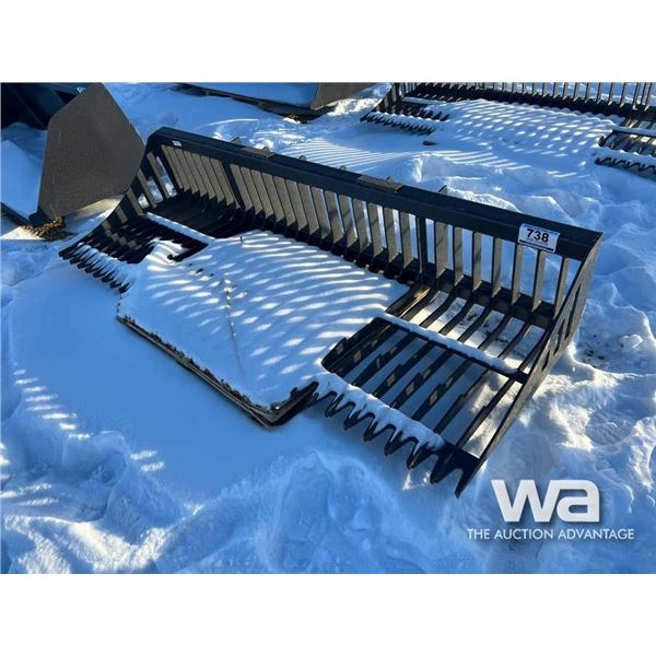 (UNUSED) 8 FT. SKID STEER ROCK BUCKET
