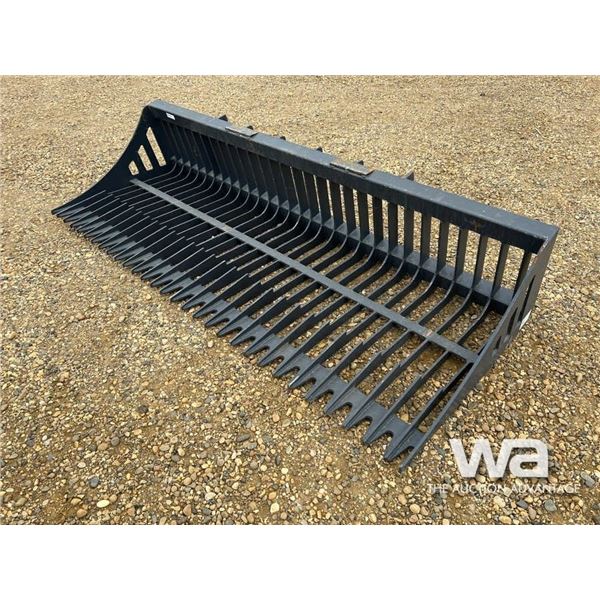 (UNUSED) 8 FT. SKID STEER ROCK BUCKET