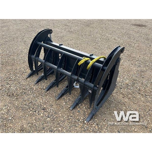 (UNUSED) 68" HD SKID STEER LOG GRAPPLE