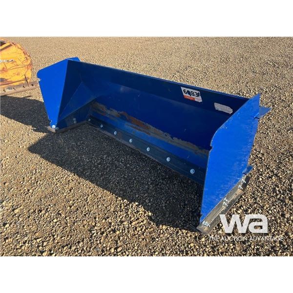 BLUE 92" SKID STEER SNOW PUSHER
