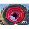 Image 4 : (4) (UNUSED) GRIZZLY 12-16.5 SKIDSTEER TIRES & RIM