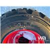 Image 6 : (4) (UNUSED) GRIZZLY 12-16.5 SKIDSTEER TIRES & RIM