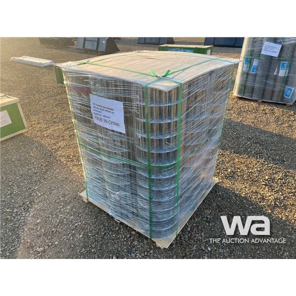(9) ROLLS 4 FT. X 100 FT. GALVANIZED WIRE MESH